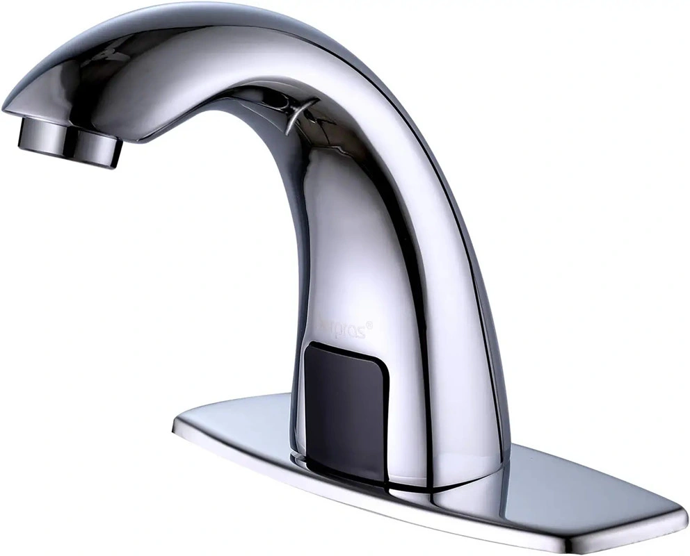 Charming Water Automatic Sensor Touchless Bathroom Sink Faucet with Hole Cover Plate