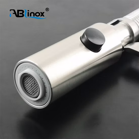 Ablinox 工場出荷時の価格マットブラックシングルハンドル引き出し式キッチン蛇口