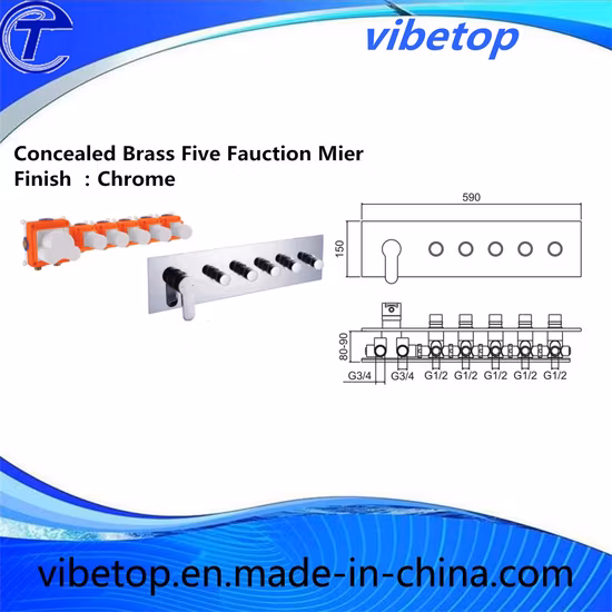 DIY 浴室用隠蔽サーモスタット蛇口、シャワー蛇口、多機能混合栓の No.1 リーディング サプライヤー